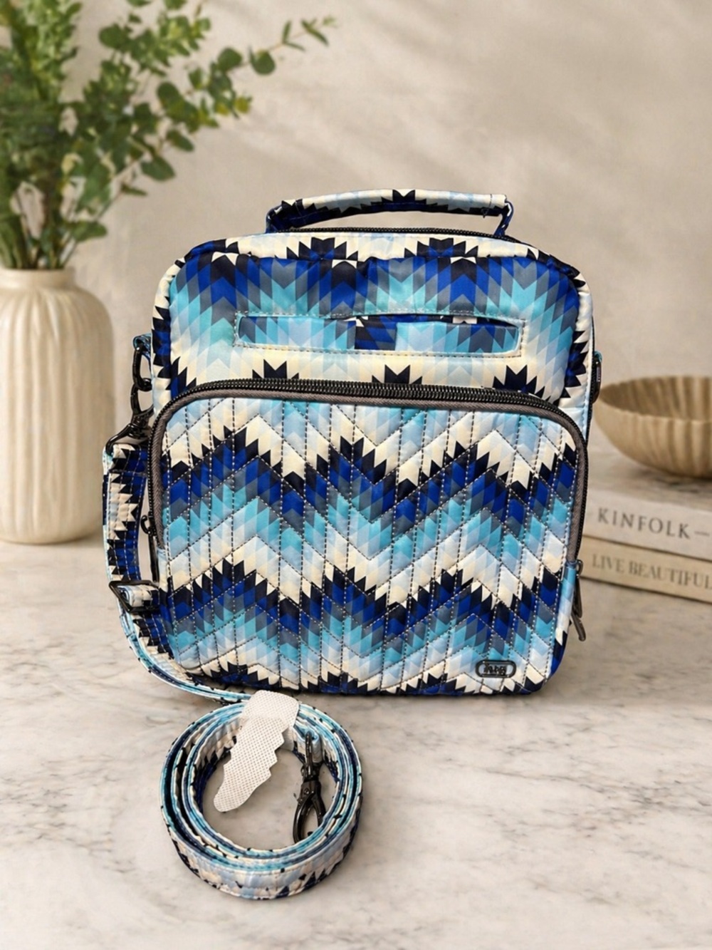 Lug Guild Collection Ranger 2 Bargello Mountains Blue Crossbody